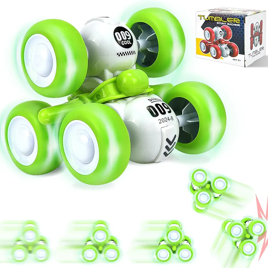 Friction Powered Car Toys for 3 4 5 Year Old Girls Gifts, 6 Wheels Pull Back Cars Toys for Toddler Age 3-6, Trucks for Kids Boys Toys Age 3-6 Year Old Girl Birthday Present (Green)