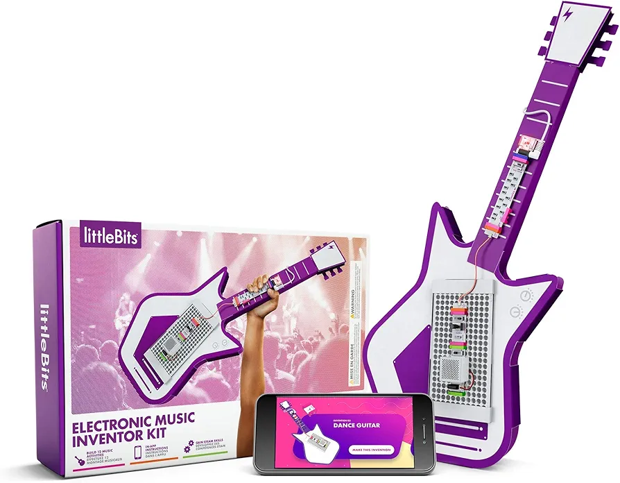 littleBits Electronic Music Inventor Kit - for 96 months to 132 months, Build, Customize, & Play Your Own Educational & Fun High-Tech Instruments!