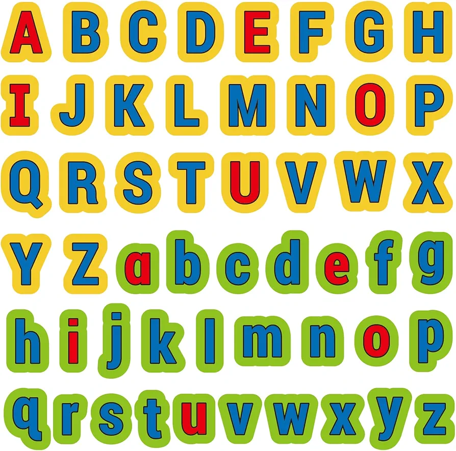 CHEFAN Felt Alphabets Letters, ABC Learning Toys, 26 Lowercase & 26 Uppercase Letters Spelling Learning Toys Games for Preschool, Educational Kindergarten Learning Activities 3+ Years Old