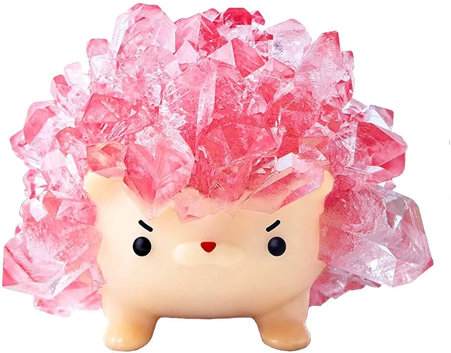 Crystal Growing Toys for Kids - Vibrant Colorful Crystal Hedgehog to Grow,Science Experiments Learning and Education for Kids STEM Gifts for Boys & Girls 8 years + (Dream Pink)