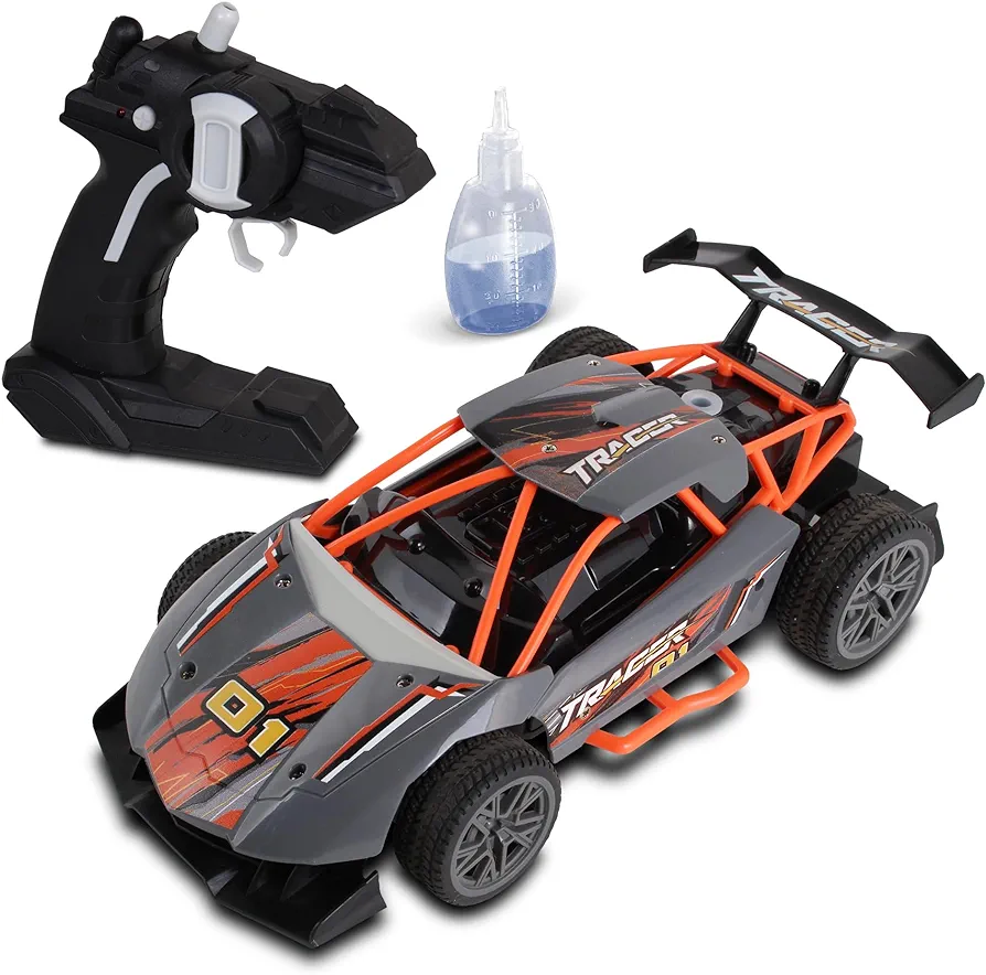 Mean Machines Rocket Racer 2.4GHz RC Rally Car (w/LED & smoke effects); Colors will Vary