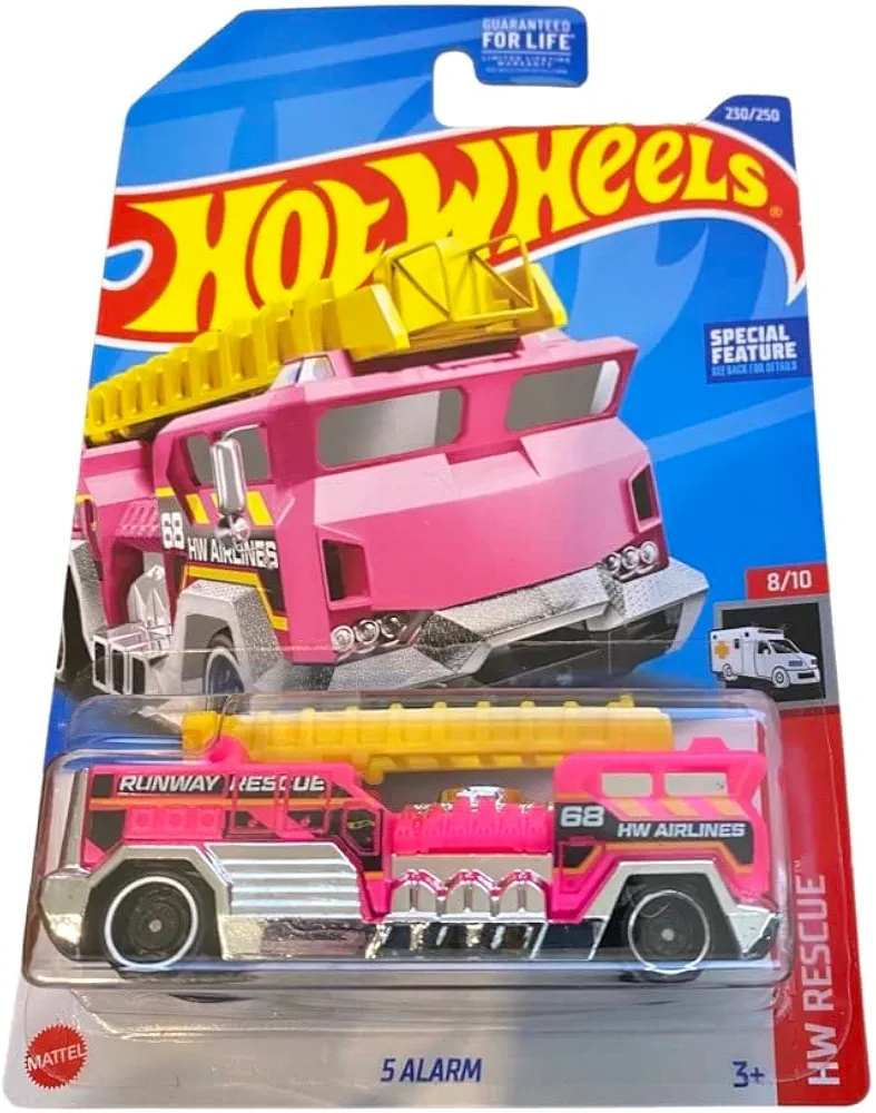 Hot Wheels 2022 - 5 Alarm - Pink Fire Truck - HW Rescue 8/10 - 230/250