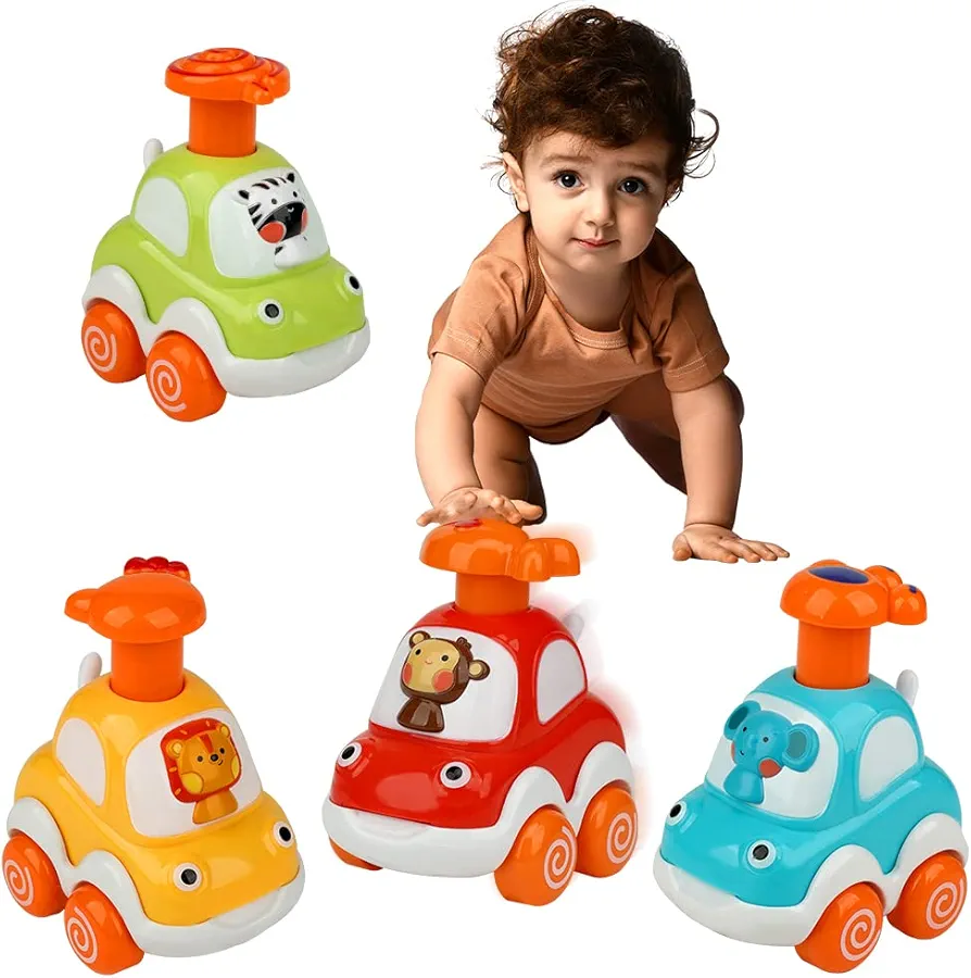 Toy Cars for 1 2 3 Year Old Boys |Push and Go Cars for 1 Year Old Boy Gifts | Baby boy Toys 12-18 Months |1st Birthday Girl boy Gifts