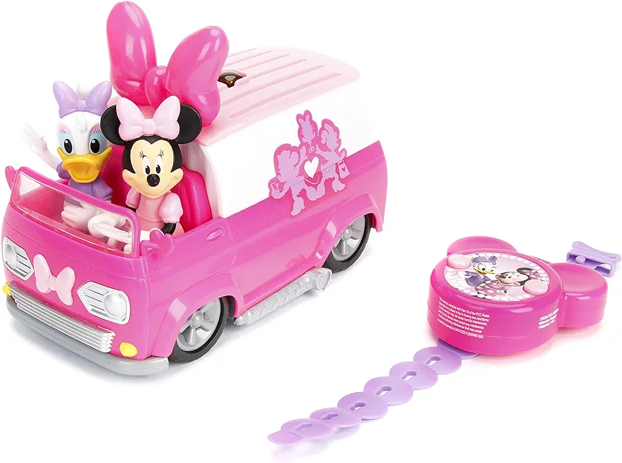 Jada Toys Disney Junior Minnie Mouse Happy Helper Van RC, Pink/White