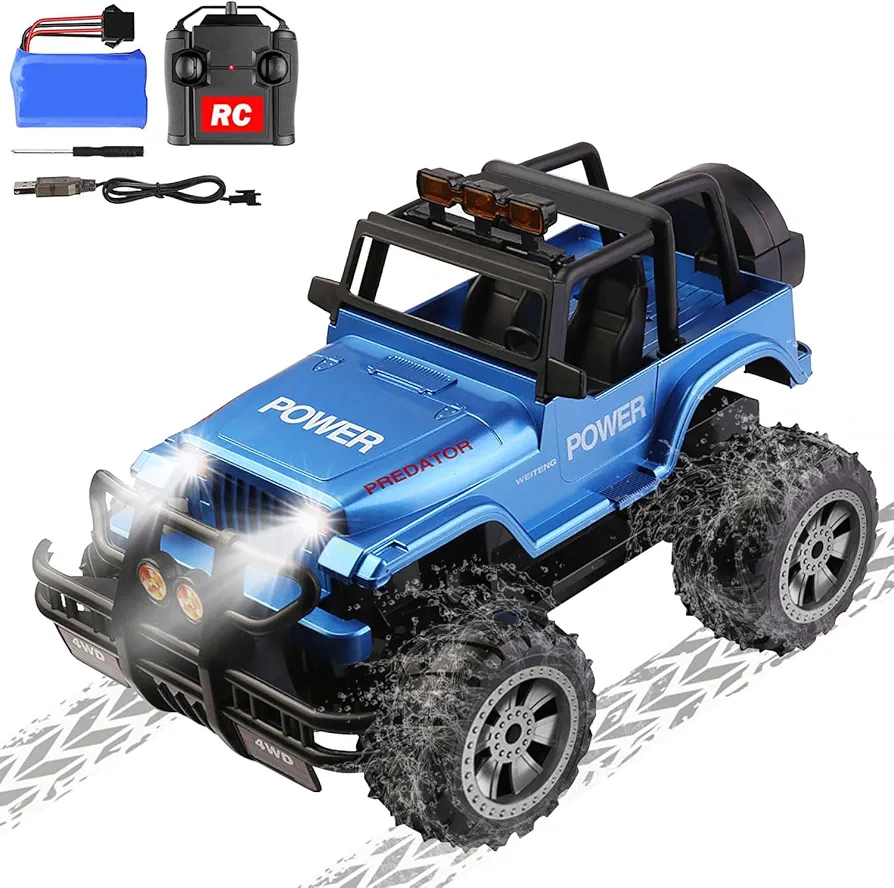 Remote Control Crawler Truck for Kids, 1:16 Scale High Speed Off Road RC Monster Truck Climbing Vehicle Pickup Trucks Gifts for Boys Girls