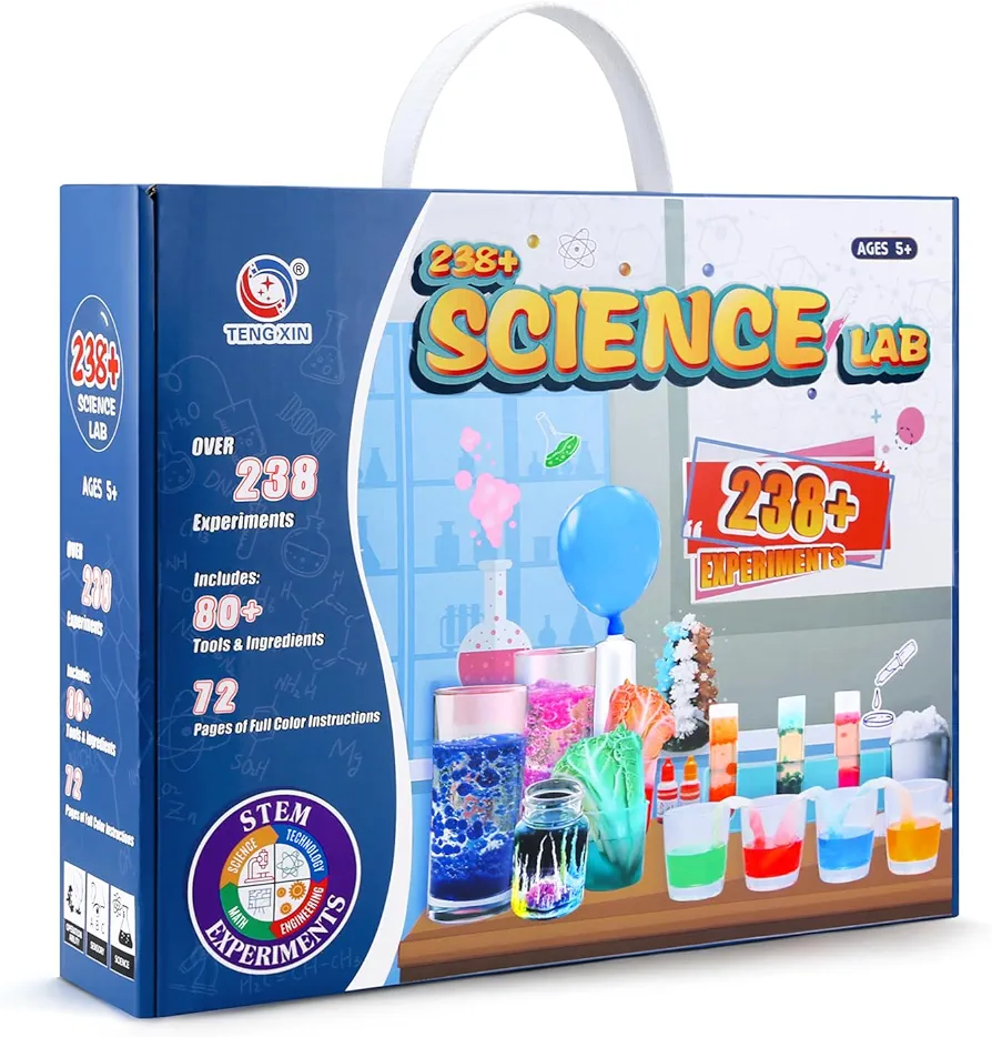 238 Experiments Science Kits for Kids Age 5-14 Educational Scientific Toys for Girls Boys, Festival Gift Birthday Present STEM Activities