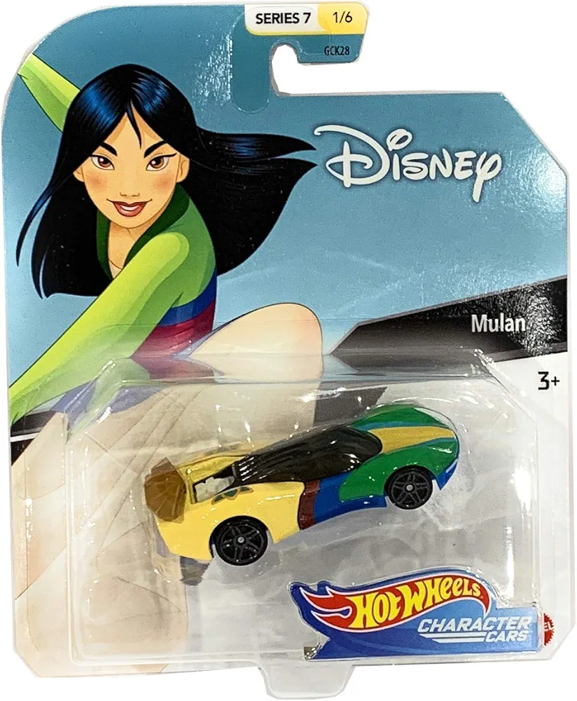 Hot Wheels Disnery Pixar Character Cars Series 7-1/64 Scale Mulan Vehicle(1/6)