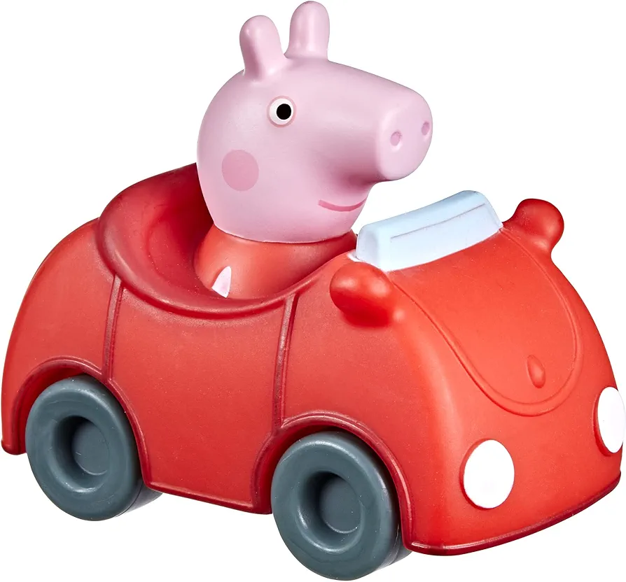 Peppa Pig Peppa’s Adventures Little Buggy Vehicle Preschool Toy for Ages 3 and Up in The Pig Family Red Car