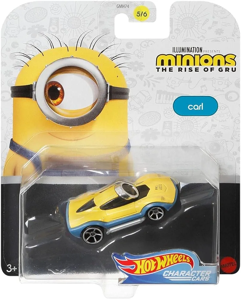 Hot Wheels 1/64 Minions The Rise of Gru Character Car-Carl(5/6)