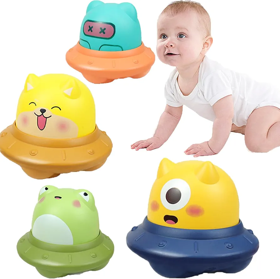 Press and Go Cars Toys for Toddler 1-3, Infant Animal Cars for 1 2 3 Year Old Boys and Girls, Push Go Friction Baby Toys 6-9 12-18 Months 1st Birthday Gifts