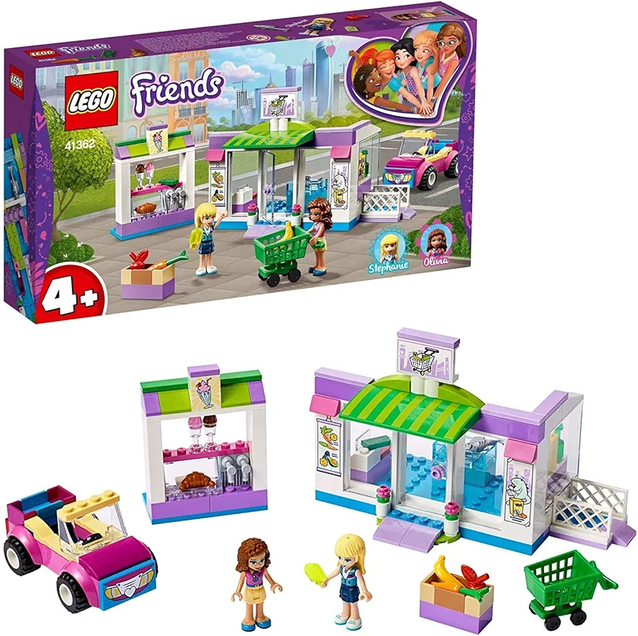 LEGO® -Friends Heartlake City Supermarket Toy for Girls and Boys from 4 Years and Older, 140 Pieces 41362