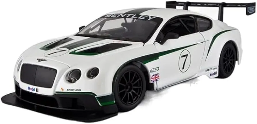 Officially Licensed Remote Control Car 2.4Ghz Bentley Continental GT3 Racing Car Model Vehicle High Speed 1:24 Diecast RC Cars Toys for Boys Girls Vehicle Hobby with Headlight Christmas Birthday Gifts