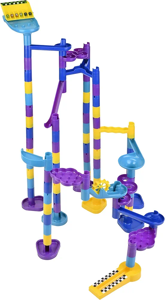 Discovery Toys Marbleworks Deluxe Marble Run | Kid-Powered Learning | STEM Educational Building Block Toy Learning & Childhood Development 5 Years Old and Up