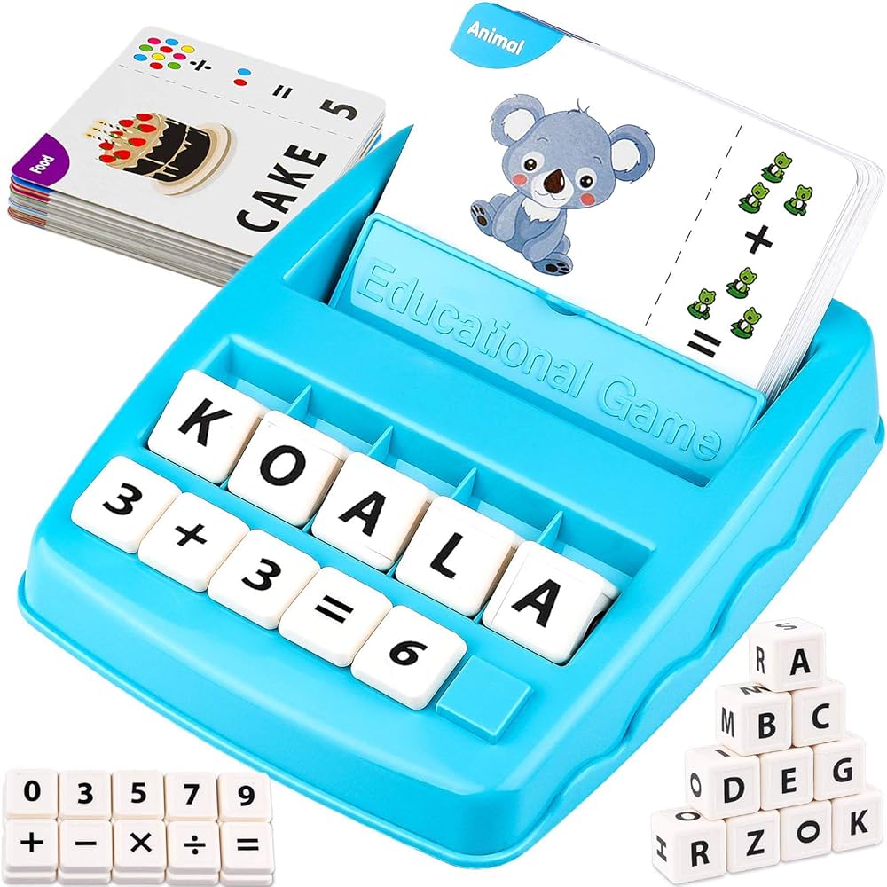 Learning Educational Toys 2 in 1 Matching Letter and Number Games for Boys and Girls Sight Words Recognition Flash Cards Kindergarten Teaching Tools Preschool Learning Materials for Kids Ages 3-7