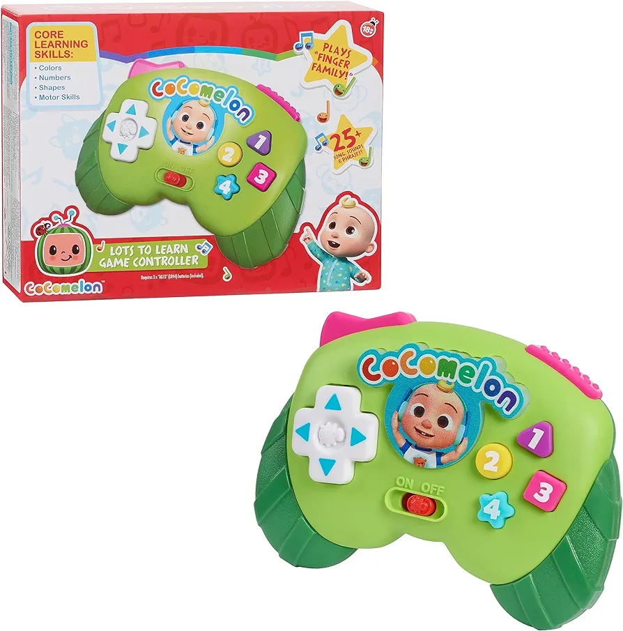 CoComelon Lots to Learn Game Controller, Preschool Learning and Education, Officially Licensed Kids Toys for Ages 18 Month by Just Play