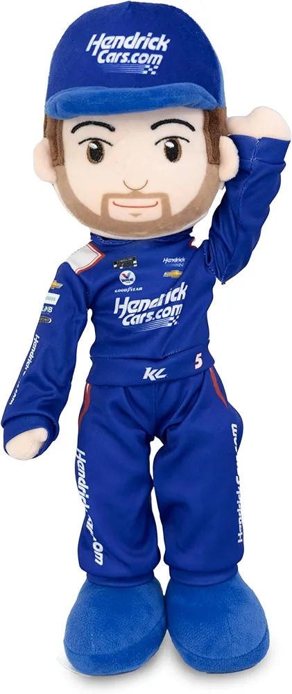 Playtime by Eimmie NASCAR Collectible, Hendrick Motorsports Kyle Larson Plush Figure, 14-Inch Rag Doll - Baby Doll - Doll for All Ages - Plush Rag Doll - Sports Figure Soft Dolls - NASCAR Plush