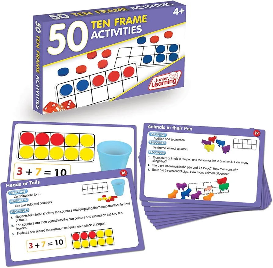 Junior Learning JL321 50 Ten Frame Activities