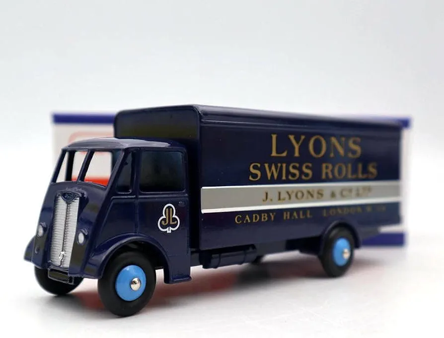 Atlas Dinky Supertoys 514 for Guy Van Lyons Swiss Rolls Truck Blue Diecast Model Toys Car Limited Collection Auto Gift