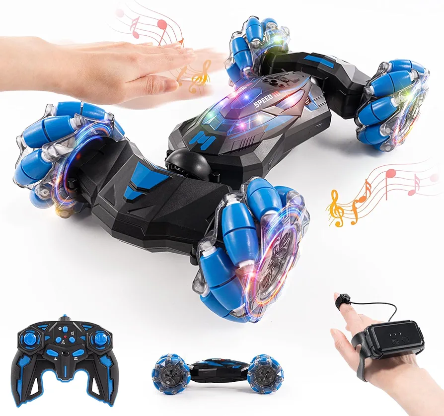 Gesture Sensing RC Stunt Car Toys for Boys and Girls Aged 6-12, for Kids.2.4Ghz Hand Controlled RC Twist Cars .4WD Remote Control car