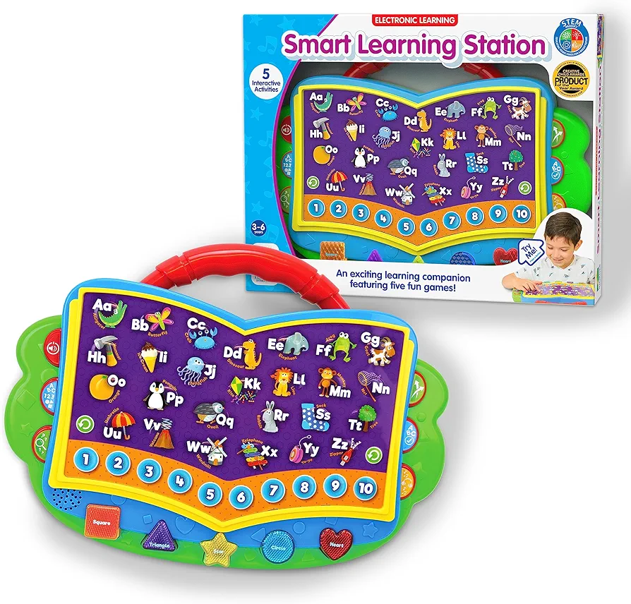 The Learning Journey: Electronic Learning Smart Learning Station – Interactive Preschool Toys & Gifts for Children Ages 3+ - Letters, Numbers, Shapes