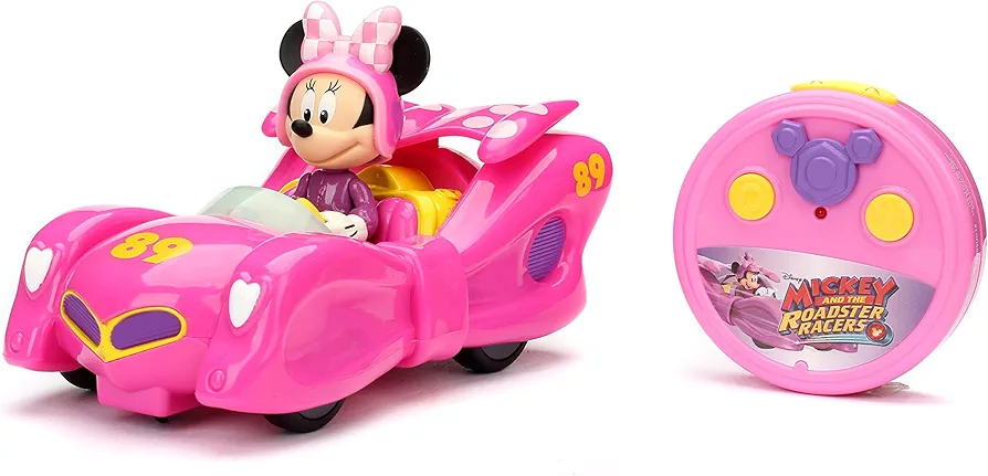 Jada Toys Disney Mickey & The Roadster Racers RC/Radio Control Toy Vehicle, Hot Pink