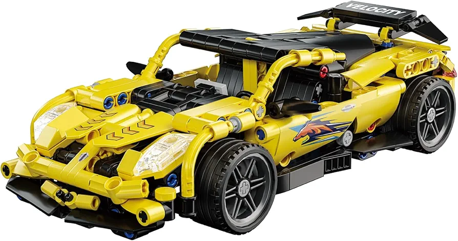 Sport Technic Car Building Blocks Toys for Adults and Kids, Speed Race Car Building Kit with Pull-Back Motor Speed Racing, Collectible Cars Model Toy Gift for Boys Girls(509pcs)