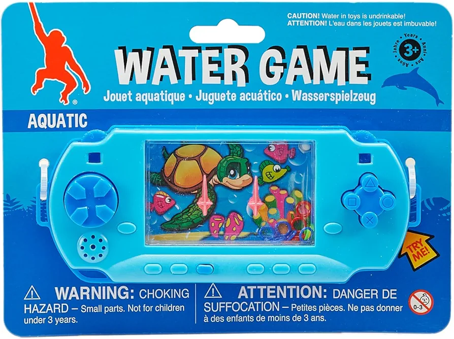 Wild Republic Water Games Aquatic Sensory toys, Kids Gifts, hand held toys, Cuddlekins, 6" ,Blue.