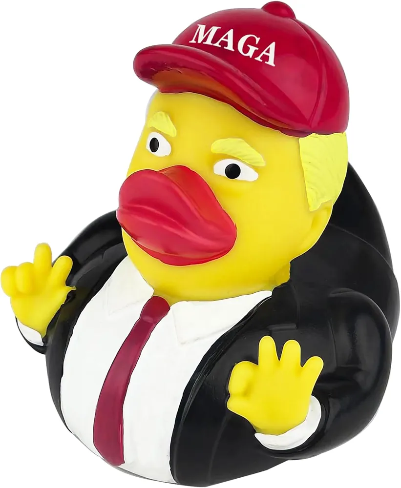 Trump Merchandise Donald Trump Rubber Ducks Baby Bath Ducking Proud Patriots Trump Merch The Trumpinator Trump Supporters and Patriotic Americans Bath Toy Trump Collection Car DéCoration for Kids