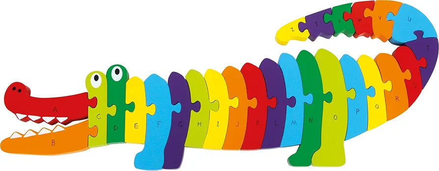 Legler Puzzle Crocodile ABC Non-Wooden Puzzles