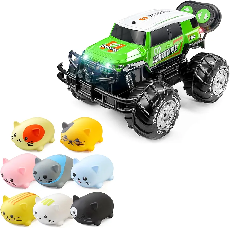 Ruko 1601AMP2 Amphibious RC Truck and 3589 Music Kitten, Ideal Gift for Boys & Girls Age 3 4 5 6 7 8 9, Educational Toy