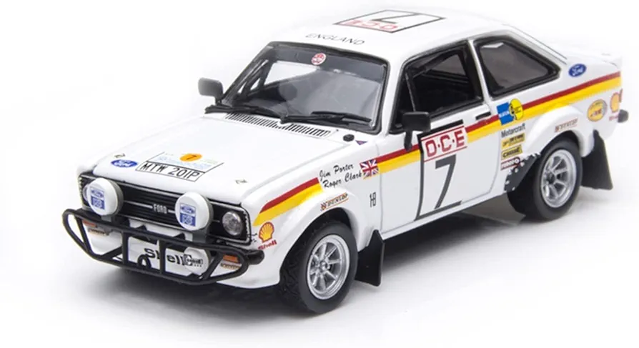 Scale model cars for Scale Ford Escort RS 1800 7 Replica Alloy Car Model Classic Boy Toy Car 1:43 Toy Car Model