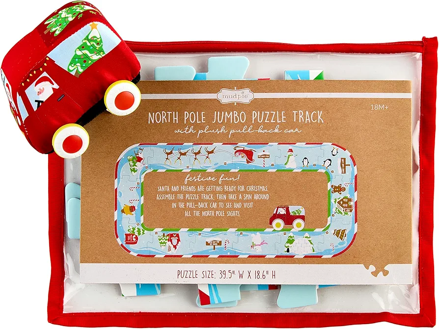 Mud Pie Kid's North Pole Puzzle and Car Set