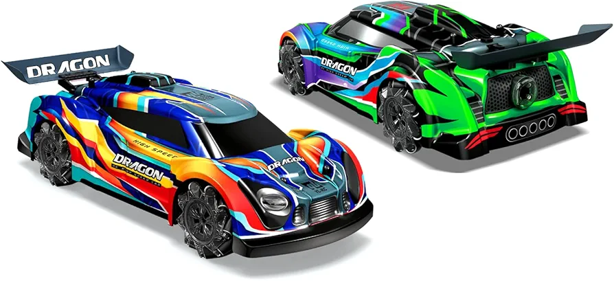 Remote Control Car, 1:14 RC Drift Car, 4WD RC Cars for Kids Age 5+, 2.4Ghz 15Km/h Hight Speed RC Vehicle with LED Lights Music Drifting Wheels, Hobby Sport Racing Toy Cars Gifts for Boys Girls