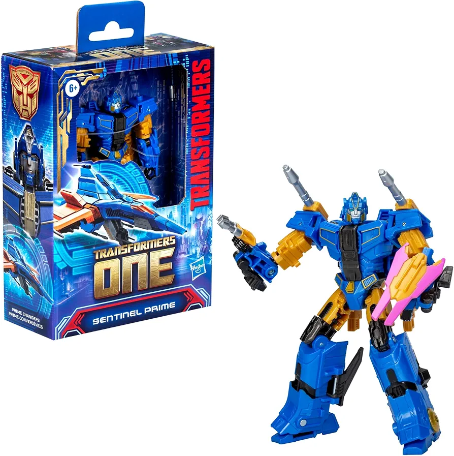 Transformers One Prime Changer Sentinal Prime 5-Inch Robot Action Figure, Interactive Toys for Boys and Girls Ages 6 and Up