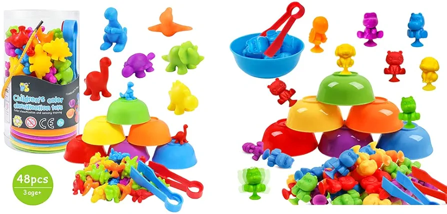 Counting Toys Matching Game for Kids with Sorting Bowls Sensory Toys