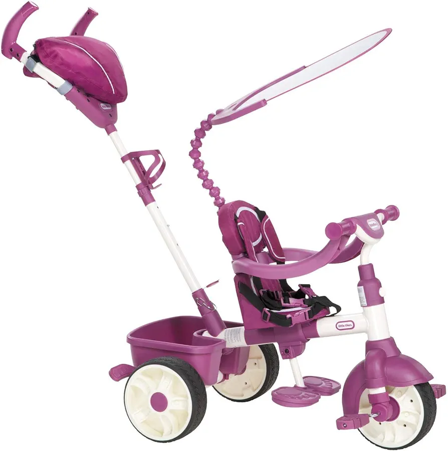 Little Tikes 4-in-1 Trike Ride On, Pink/Purple, Sports Edition , Red