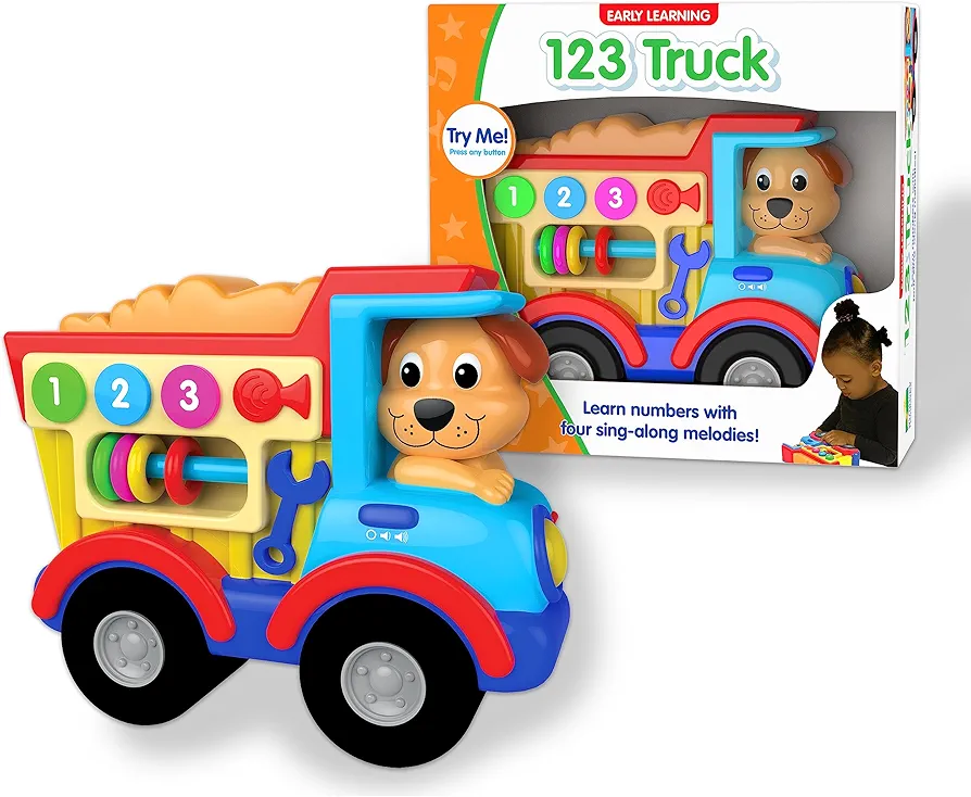 The Learning Journey Early Learning Vehicles - 123 Truck - Sing-Along Electronic STEM Educational Toddler Toy That Teaches 123 - Toys & Gifts for Boys & Girls Ages 18+ Months