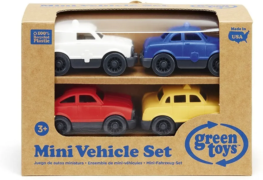 Green Toys Mini Vehicle, 4-Pack