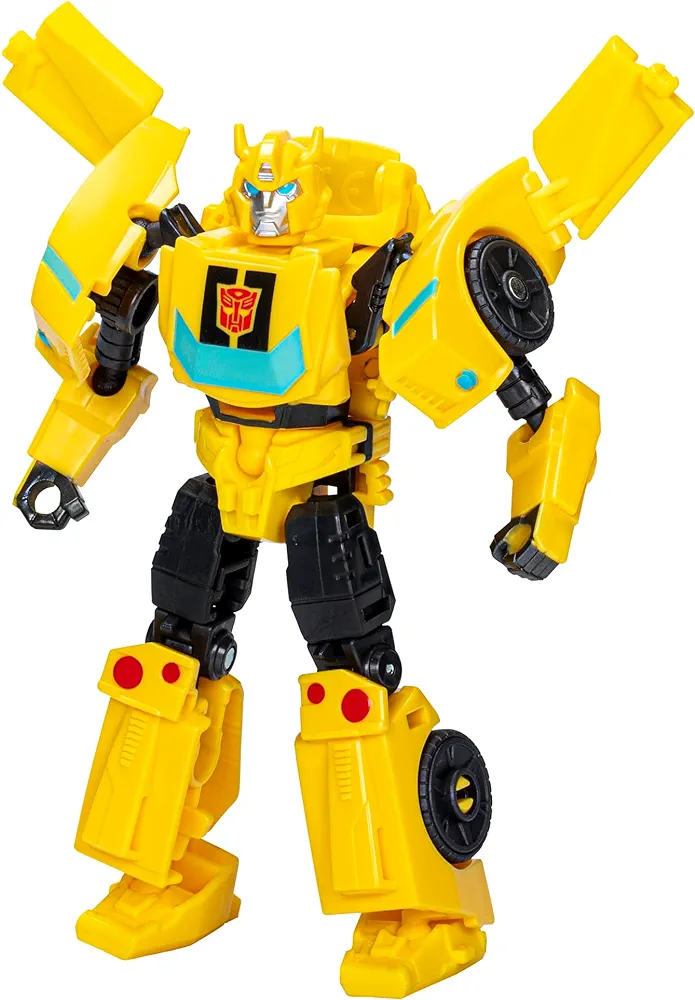 Transformers EarthSpark Warrior Class Bumblebee 5-Inch Robot Action Figure, Converts in 19 Steps, Interactive Toys for Boys and Girls Ages 6 and Up