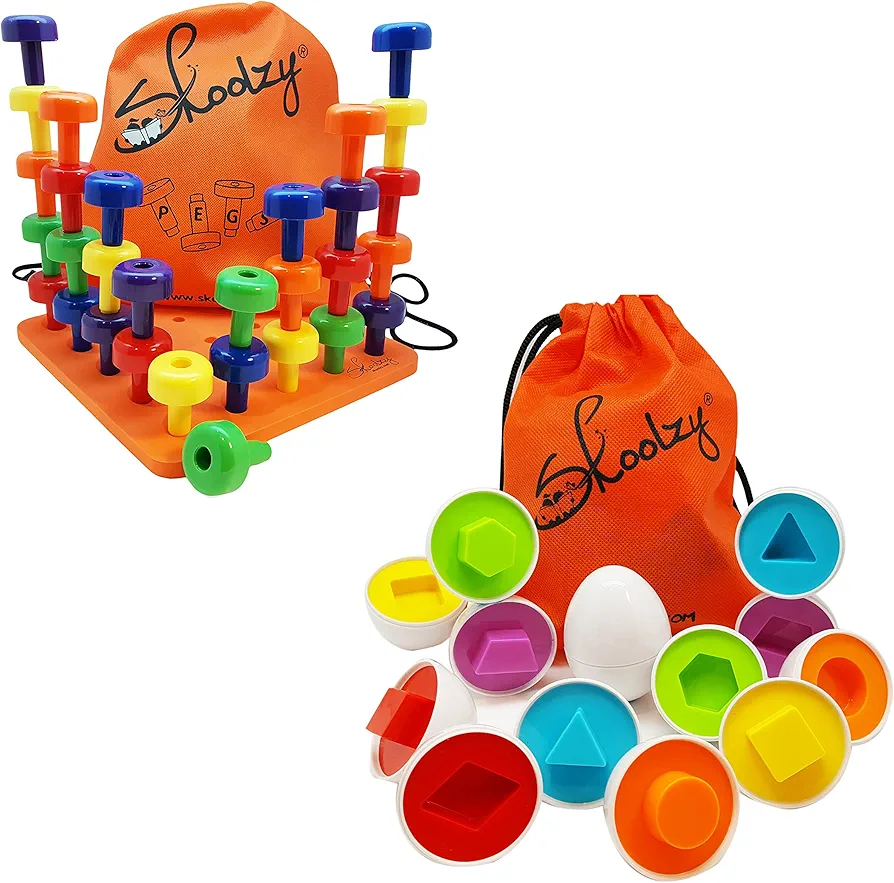 Skoolzy Peg Board Set - Egg Toy