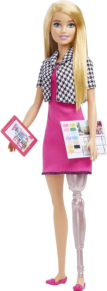 Barbie Careers Fashion Doll & Accessories, Pastry Chef Wearing Removable Baking Outfit with Hat & Cake Slice