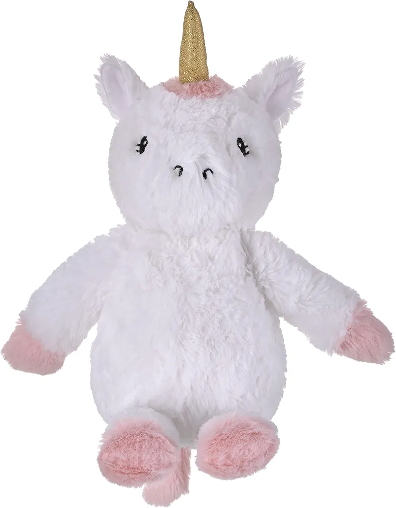 NoJo Carter's Chasing Rainbows - White, Pink and Gold Sparkle Unicorn Super Soft Plush Stuffed Animal