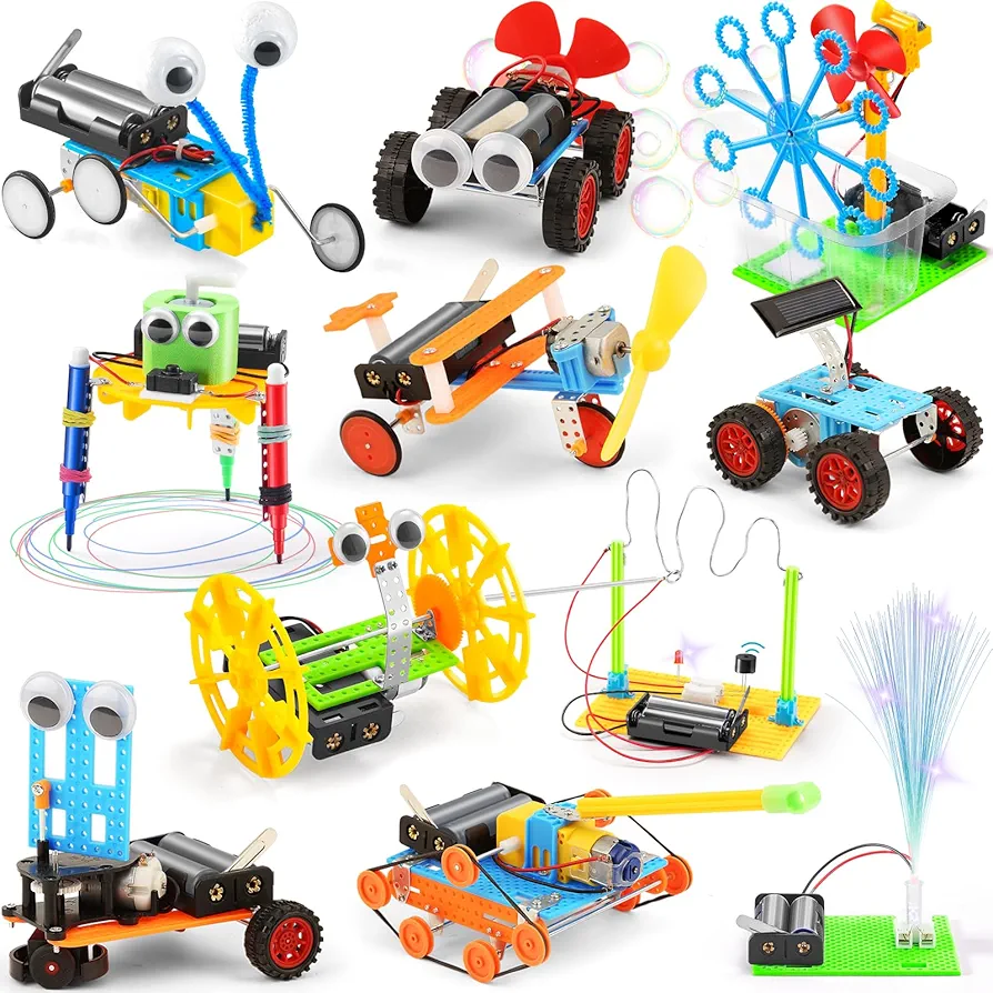 11 Set STEM Robotics Kit for Kids 6-8 8-12 Science Experiments Robot Building Kits STEM Toys for Boys Crafts