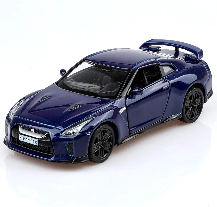 1/36 Scale NISSAN R35 Diecast Model Cars,Pull Back Vehicles NISSAN GTR R35 Toy Cars,Cars Gifts for Boys Girls Blue