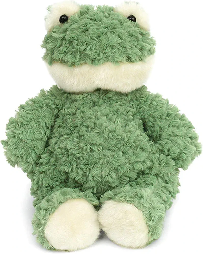 MON AMI Frankie The Frog Stuffed Animal – 11”, Soft & Cuddly Green Frog Plush Toy, Gift for Kids of All Ages