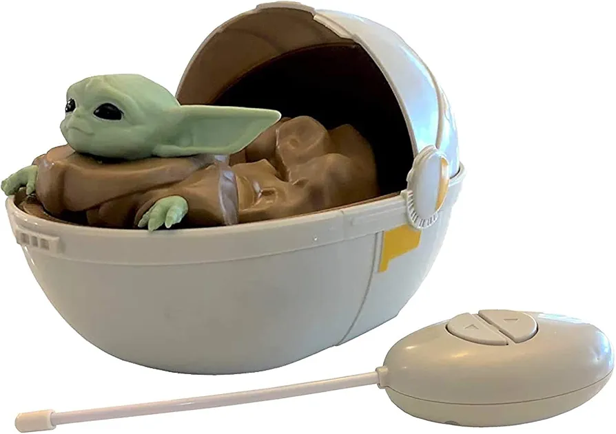 Mandalorian Star Wars The Baby Yoda The Child in Pram - Remote Control Crib Car,Green