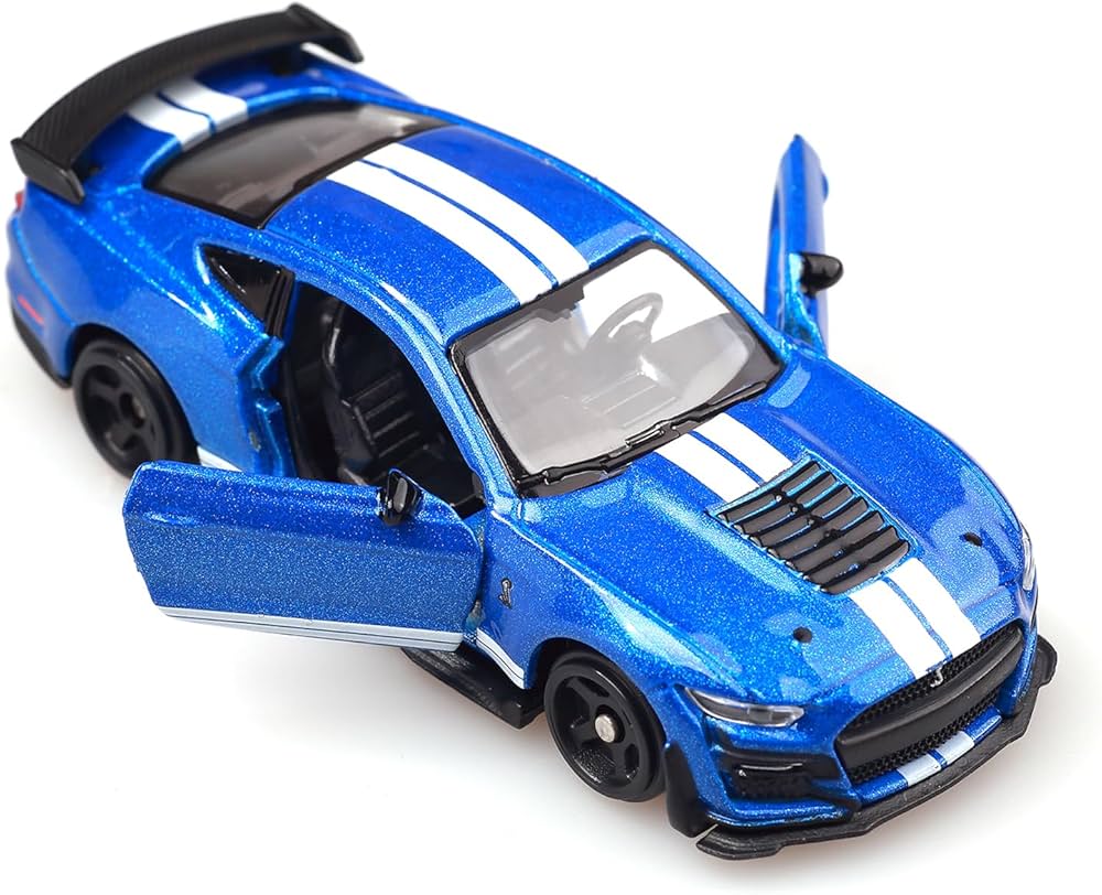 Bburago Car Model 1:64 Scale Die-Casting Car Metal Alloy Boy Kid Toy Collectible,2020 Mustang Shelby GT500,Openable Doors, Mini Vehicles Toys Gift for Kids