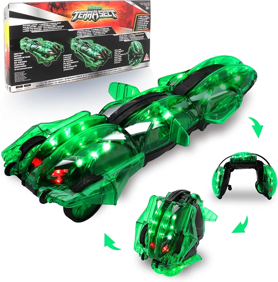 LED RC Car Remote Control Car for Kids - Remote Control Snake Car, RC Stunt Snake 360° Roll Toys, Toys for 8 9 10 11 12+ Year Old Boys/Girls, Gifts for Christmas Easter Birthday