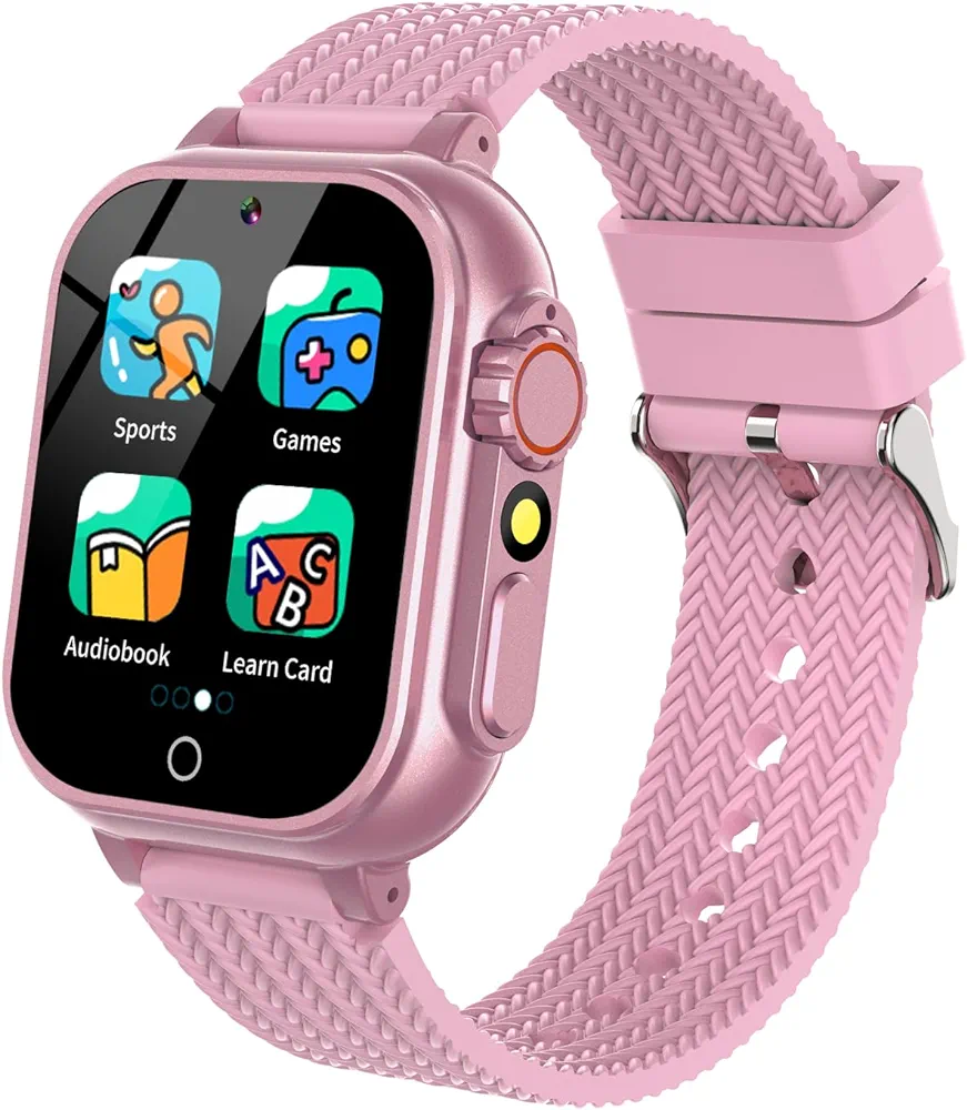 Kids Smart Watch Gift for Girls Age 5-12, HD Touch Screen Girls Watch with 32 Puzzle Games, Camera Music Player Learn Card Pedometer Educational Toys Birthday Gifts for Girls Ages 5 6 7 8 9 10