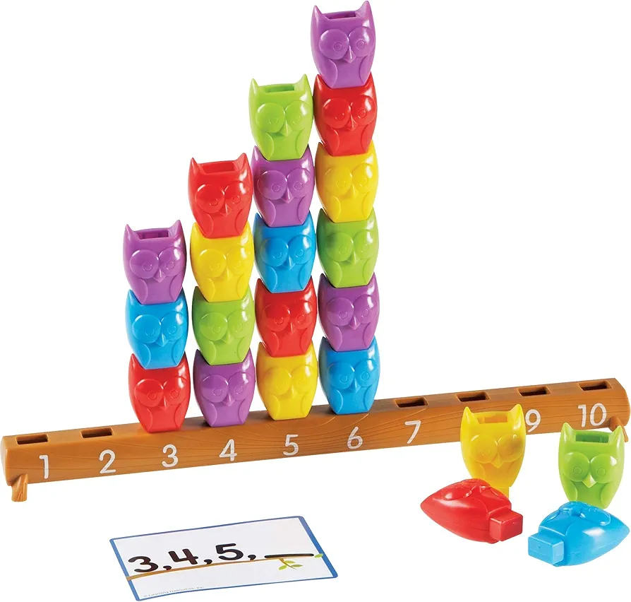 Learning Resources 1-10 Counting Owls Activity Set, Counting & Sorting Toys, Math Game, Fine Motor Toy, 25 Piece Set, Ages 3+